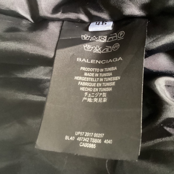 ❤️ BALENCIAGA “Sinners” Capsule Bomber Jacket. Men’s. 46 - Picture 6 of 7